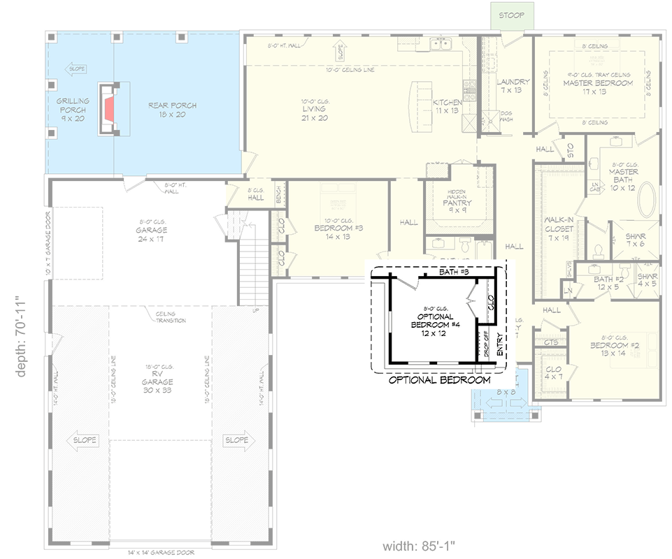 Main Level - Flex Room Option