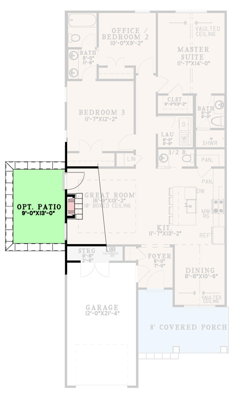 Main Level with Optional Patio