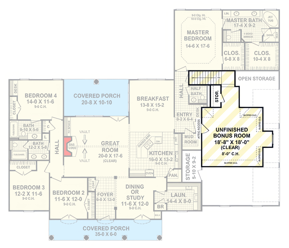 Optionally Finished Bonus Room