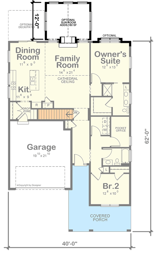 Optional Main Level Layout