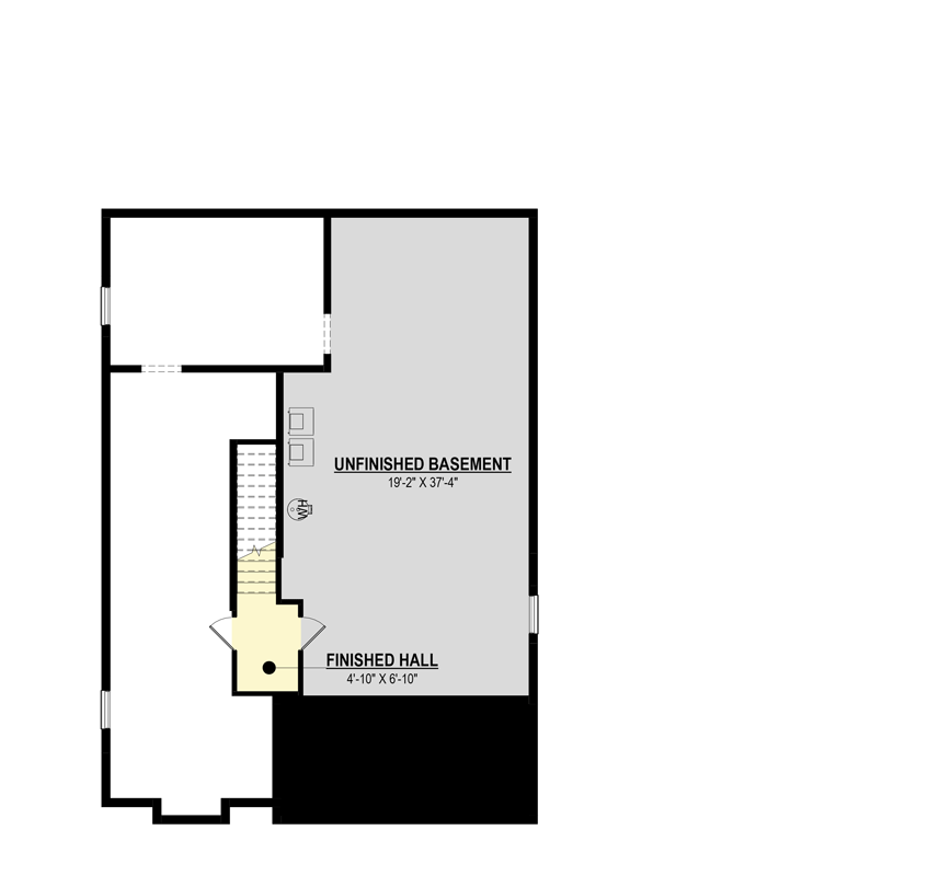 Unfinished Basement Level