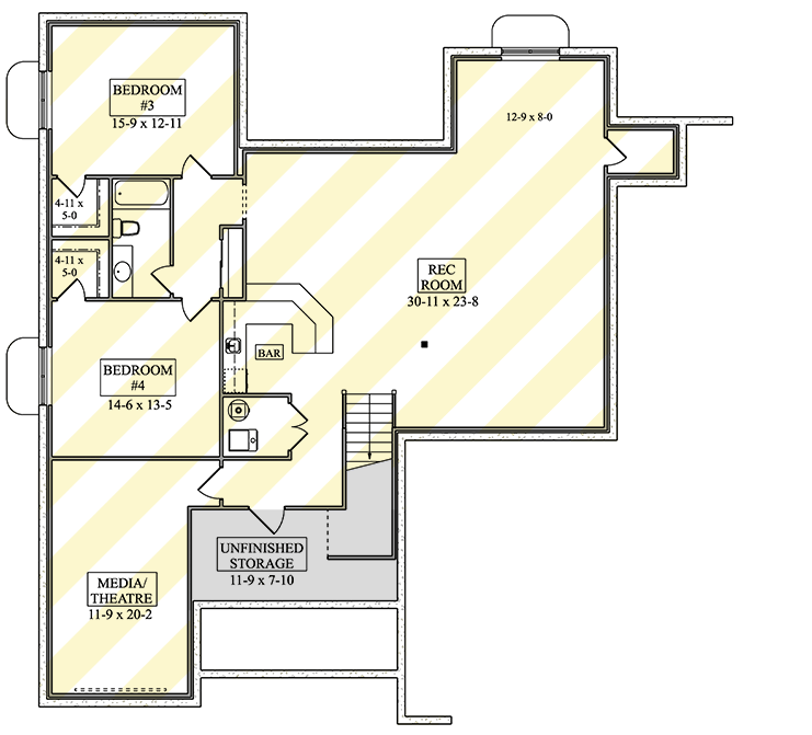 Optionally Finished Lower Level