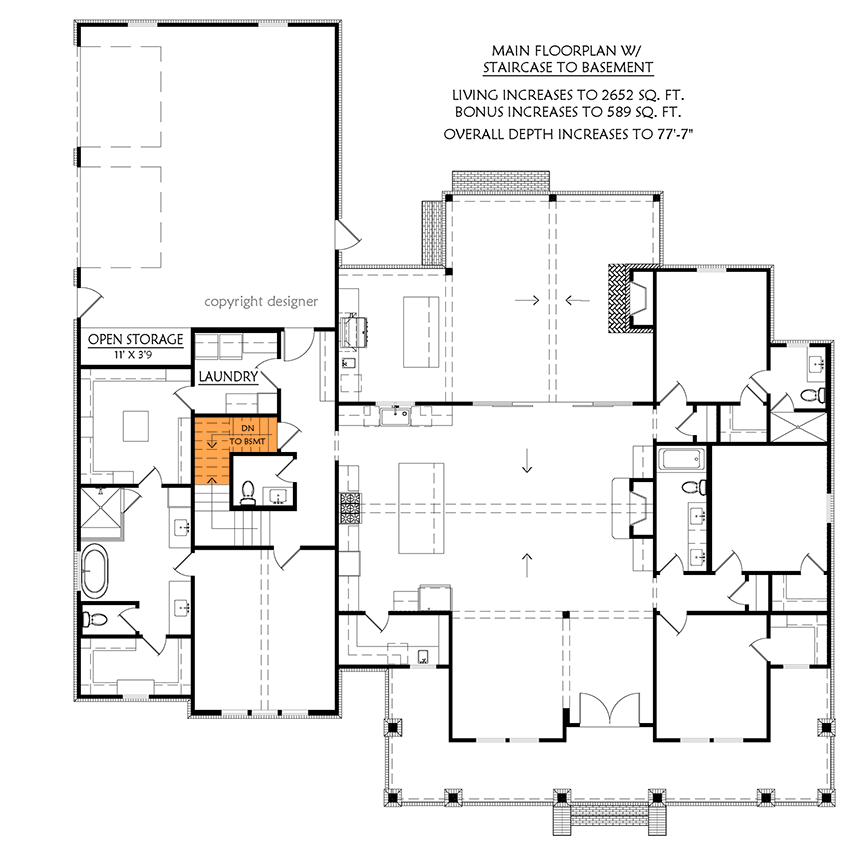 Main Level - Basement Stairs Location