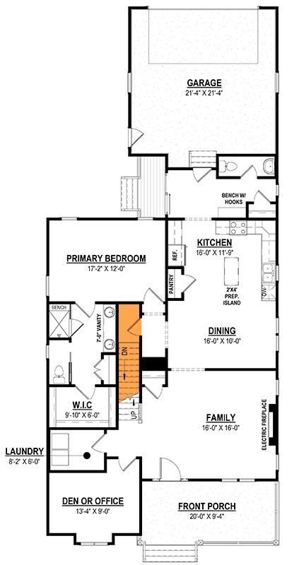 Main Level - Basement Stairs Location