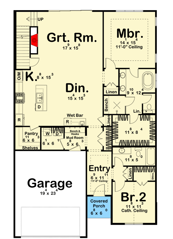 Main Level - Slab/Crawl Option