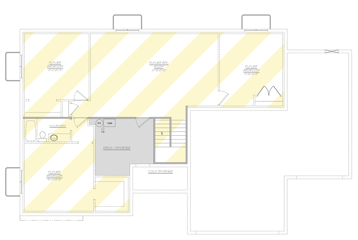 Optionally Finished Basement