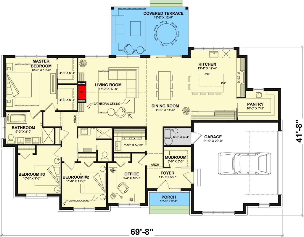 Main Level - Slab/Crawl Option