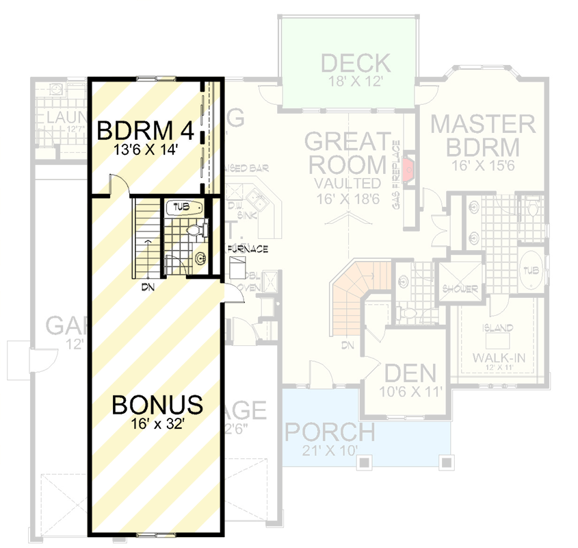 Optionally Finished Bonus Room