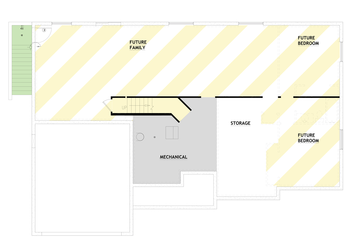 Optionally Finished Basement