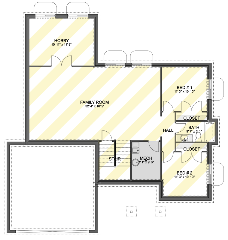Optionally Finished Lower Level