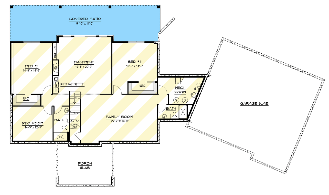 Optionally Finished Basement Level