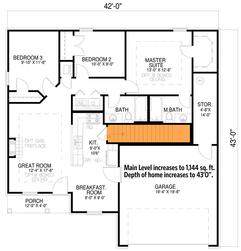 Main Level - Basement Stairs Location