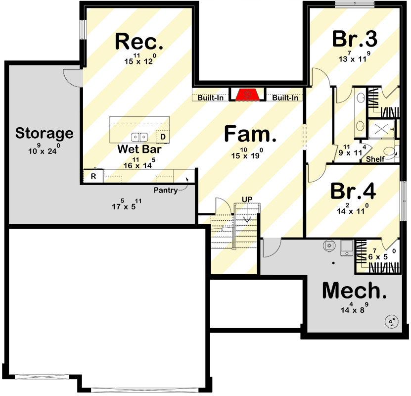 Optional Lower Level Layout ($ Paid Option)