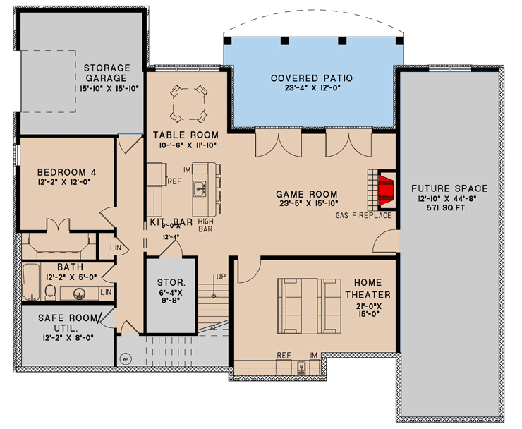 Optionally Finished Lower Level