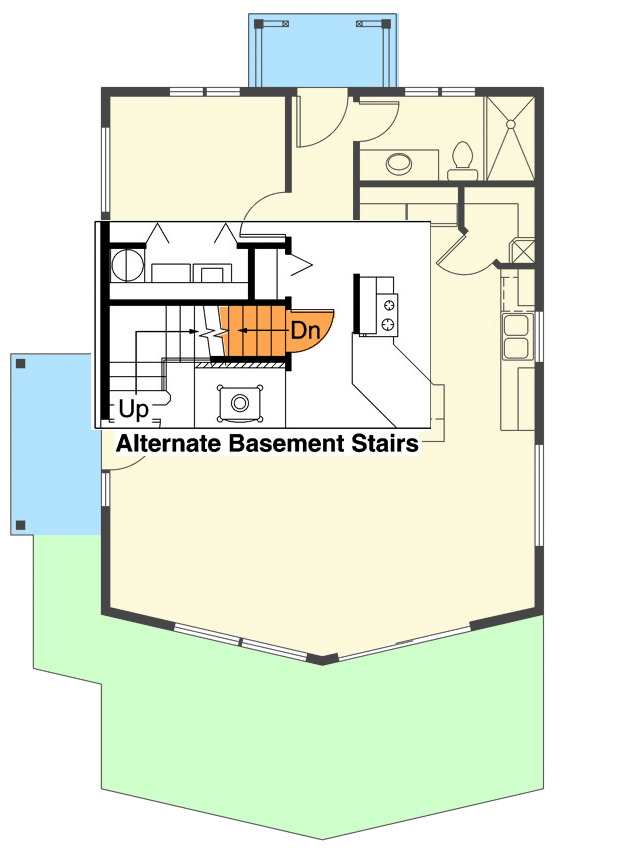 Main Level - Basement Stair Location
