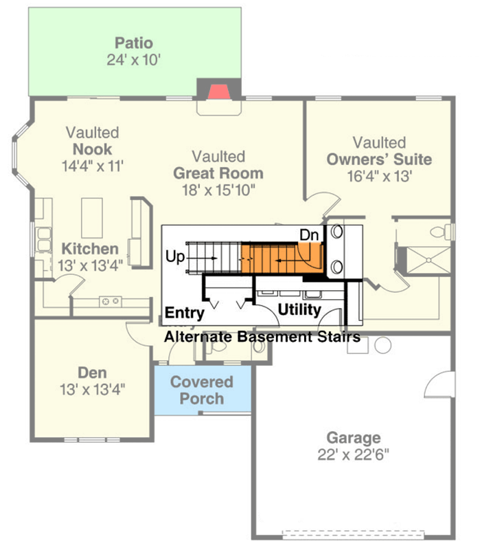 Basement Stairs Location