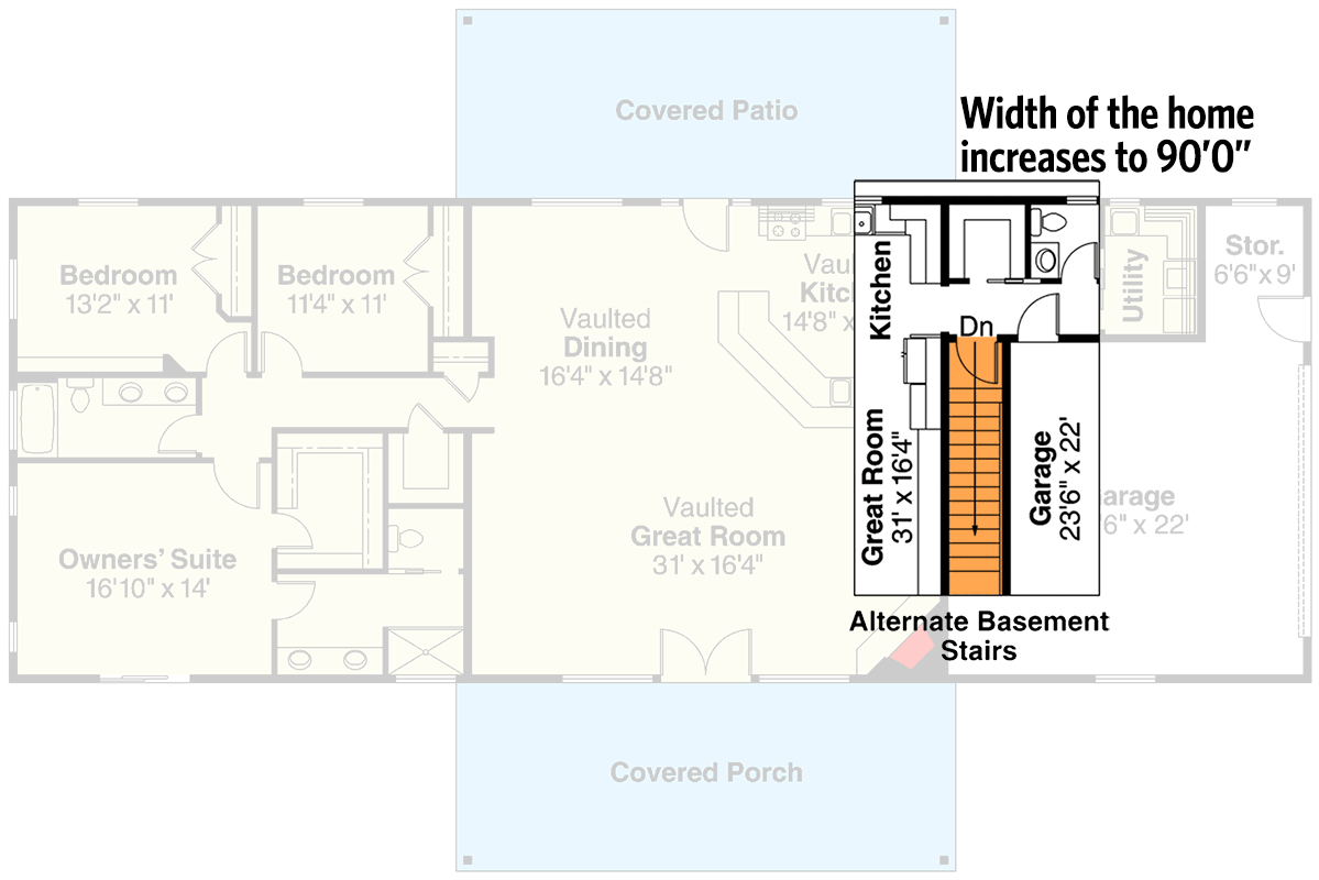Basement Stairs Location