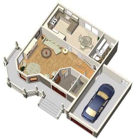 First Floor - 3D View