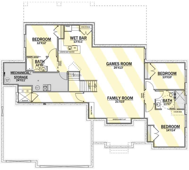 Optionally Finished Lower Level