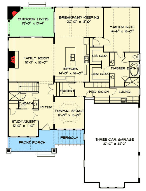Plan 93065EL: Upscale Tudor Home Plan