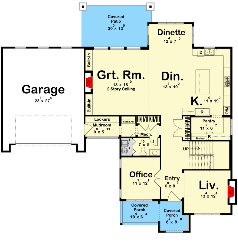Main Level - Slab/Crawl Option ($ Paid Option)