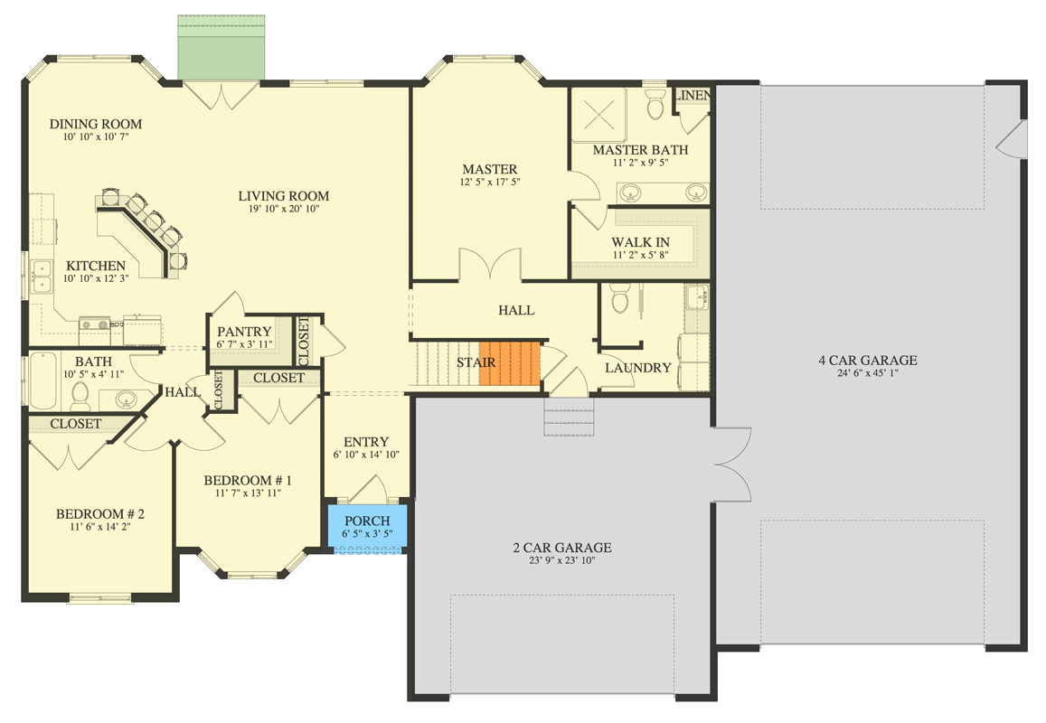 Multi Level House Layout Stylish Multi-Level Home with Grand Garage and Media Retreat - 61633UT ...