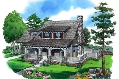 Rustic Cottage with 2 Beds and Upstairs Expansion - 1053 Sq Ft