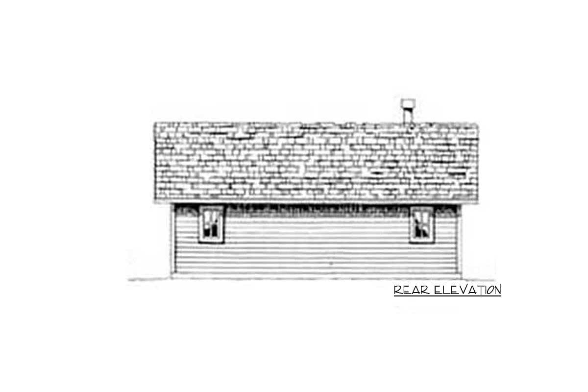 Plan 11524KN: Bunkhouse with Wraparound Porch - Image #5 - Cabin, Country, Log Cabin, Rustic, Vacation