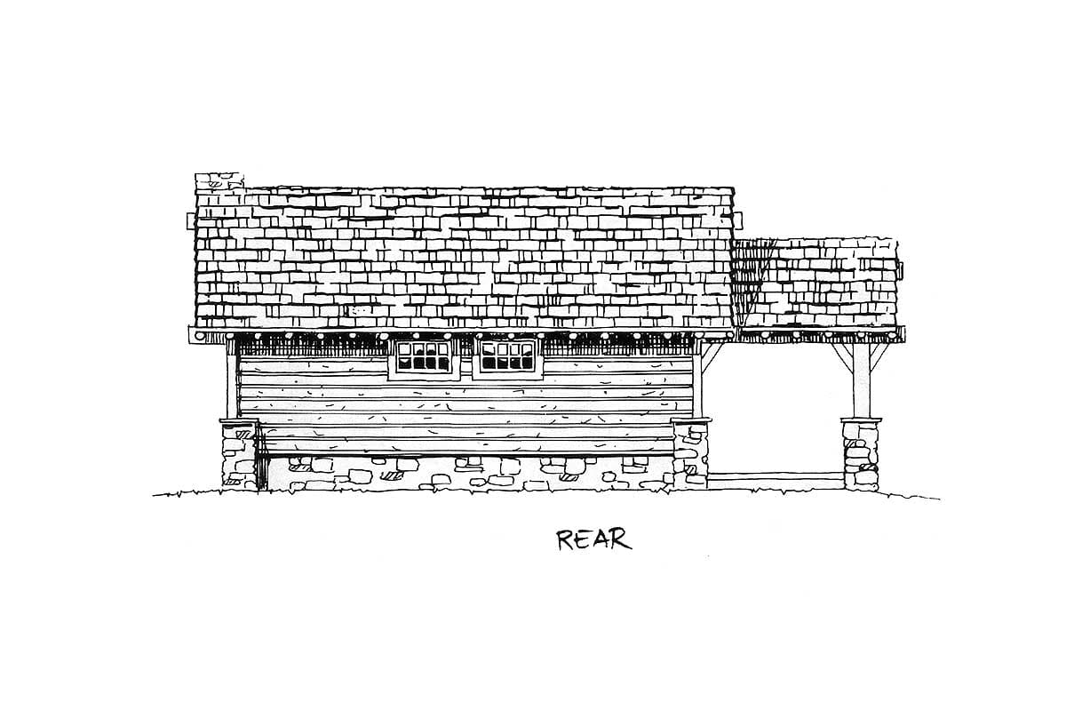 Plan 11529KN: Weekend Mountain Escape - Image #23 - Cabin, Cottage, Log Cabin, Mountain, Rustic, Vacation