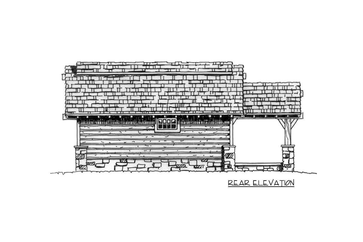 Plan 11534KN: Weekend Mountain Escape - Image #4 - Cabin, Cottage, Log Cabin, Mountain, Rustic, Vacation