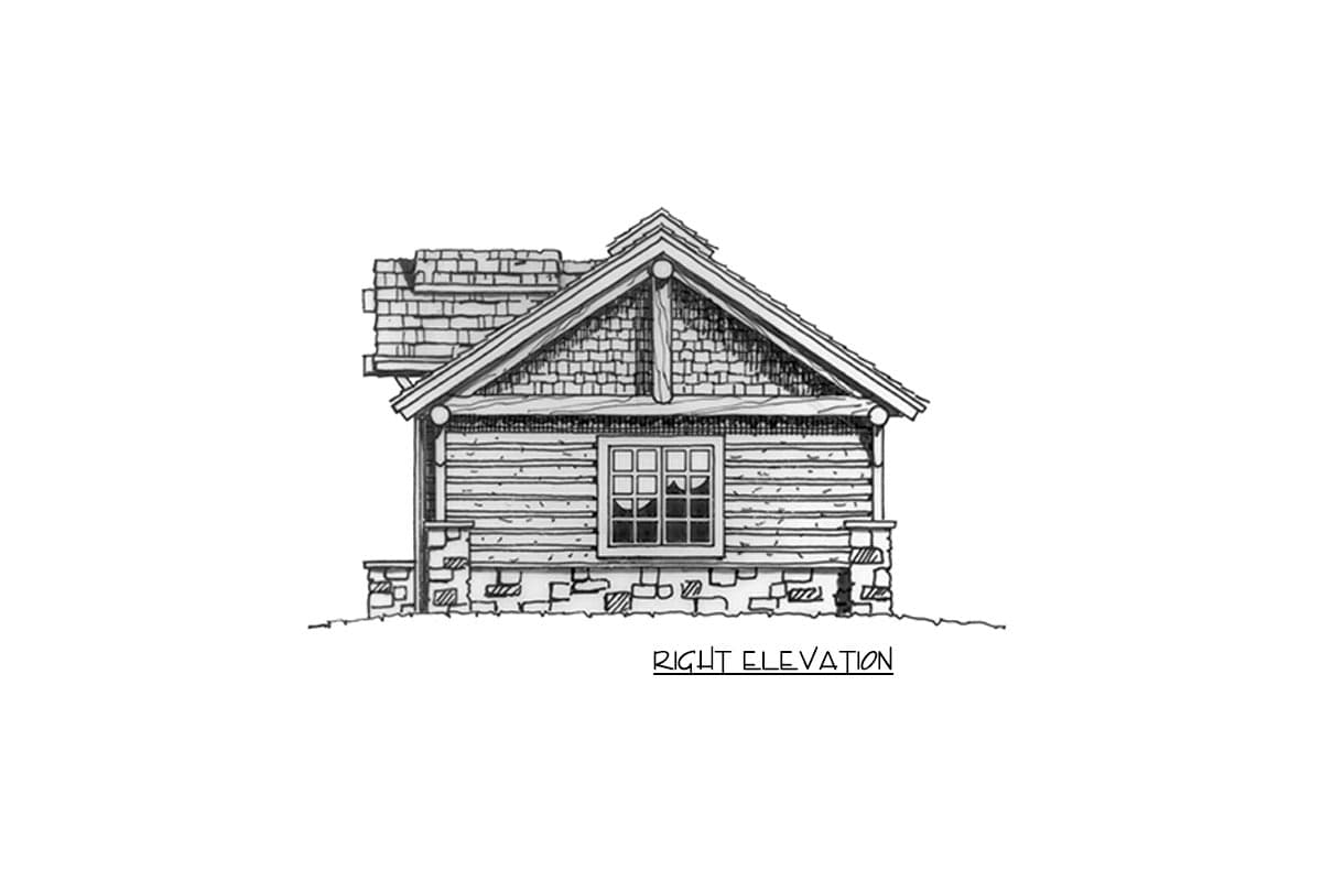 Plan 11534KN: Weekend Mountain Escape - Image #5 - Cabin, Cottage, Log Cabin, Mountain, Rustic, Vacation