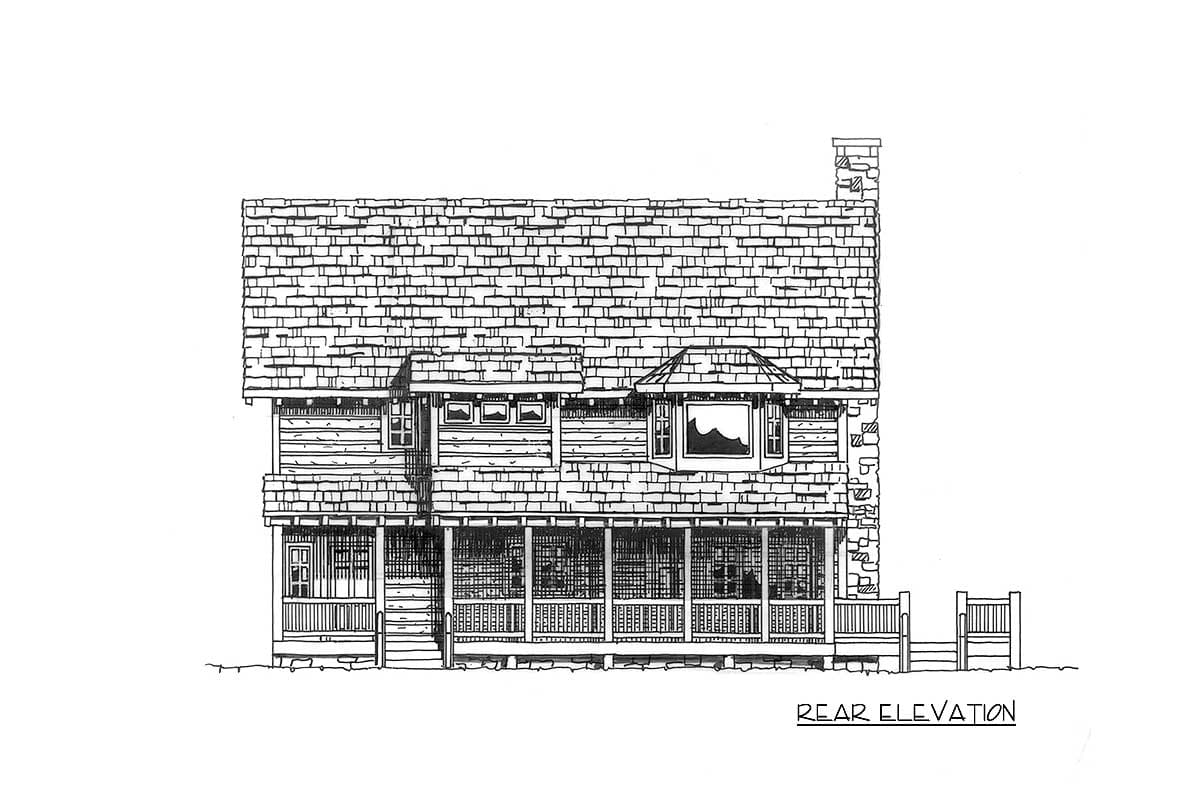 Plan 11545KN: Mountain Cabin - Image #5 - Cabin, Cottage, Country, Log Cabin, Mountain, Rustic, Vacation