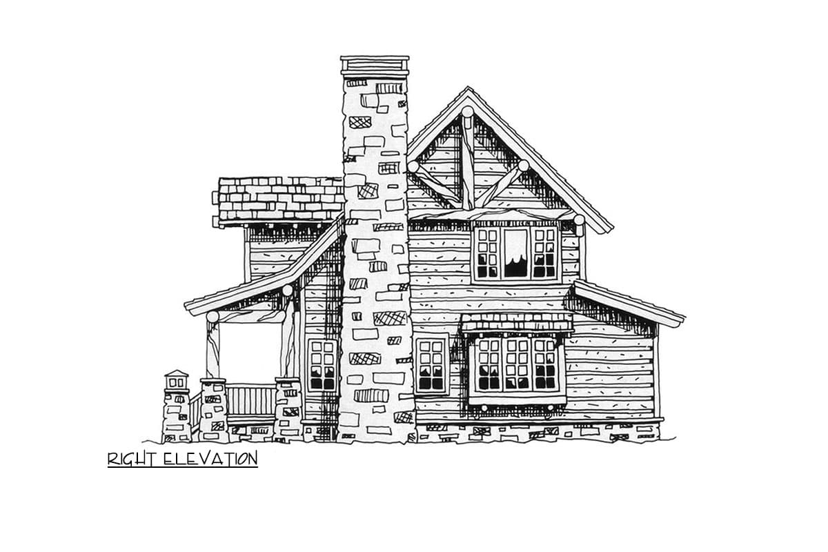 Plan 11549KN: Rustic Cottage House Plan with Home Office - 1362 Sq Ft - Image #19 - Cabin, Cottage, Country, Craftsman, Log Cabin, Mountain, Rustic, Vacation