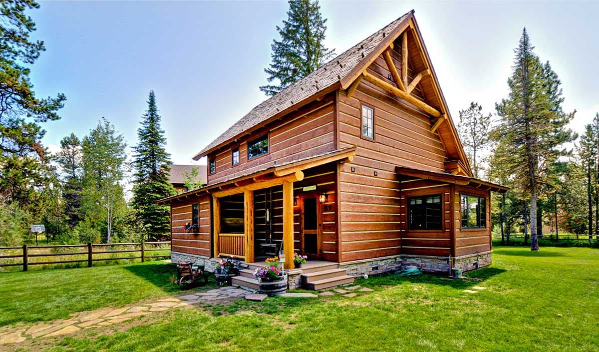 Plan 11549KN: Rustic Cottage House Plan with Home Office - 1362 Sq Ft - Image #4 - Cabin, Cottage, Country, Craftsman, Log Cabin, Mountain, Rustic, Vacation
