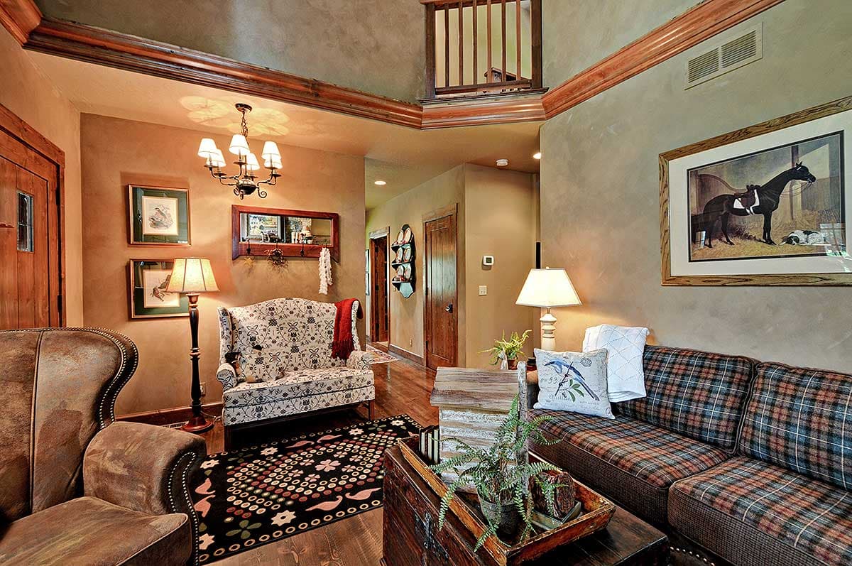 Plan 11549KN: Rustic Cottage House Plan with Home Office - 1362 Sq Ft - Image #9 - Cabin, Cottage, Country, Craftsman, Log Cabin, Mountain, Rustic, Vacation