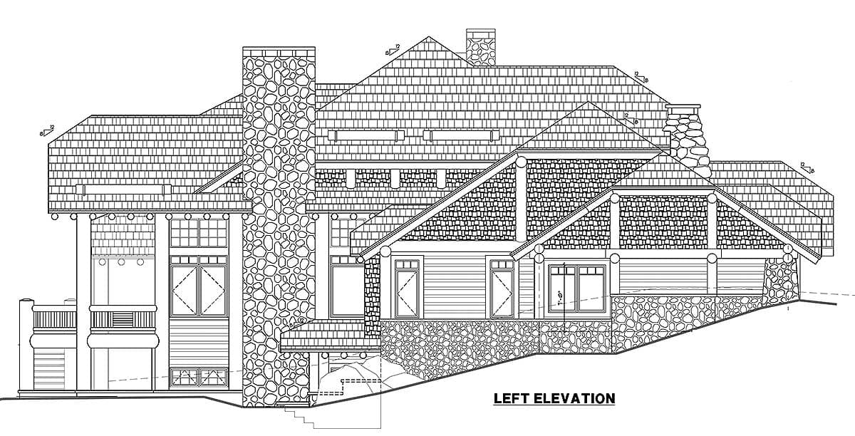 Plan 11564KN: Magnificent Mountain Home Plan - Image #10 - Craftsman, Mountain, Northwest, Rustic, Vacation
