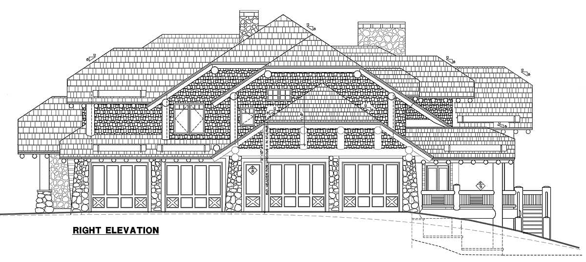 Plan 11564KN: Magnificent Mountain Home Plan - Image #12 - Craftsman, Mountain, Northwest, Rustic, Vacation