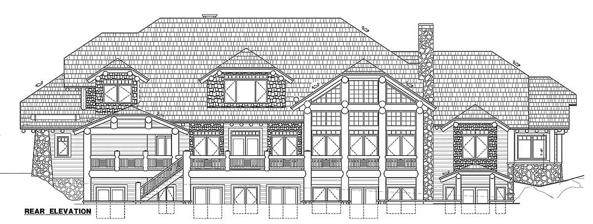 Plan 11564KN: Magnificent Mountain Home Plan - Image #11 - Craftsman, Mountain, Northwest, Rustic, Vacation