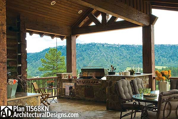 Plan 11568KN: Unusual Angles - Image #15 - Craftsman, Mountain, Northwest, Rustic, Vacation