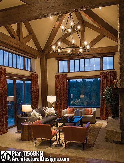 Plan 11568KN: Unusual Angles - Image #9 - Craftsman, Mountain, Northwest, Rustic, Vacation