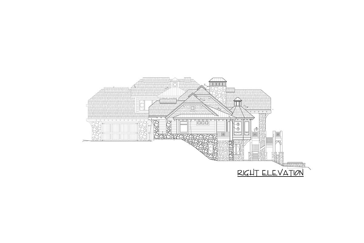 Plan 11571KN: 7-Bed Mountain Lodge with Finished Lower Level - Image #5 - Craftsman, Mountain, Northwest, Rustic, Vacation