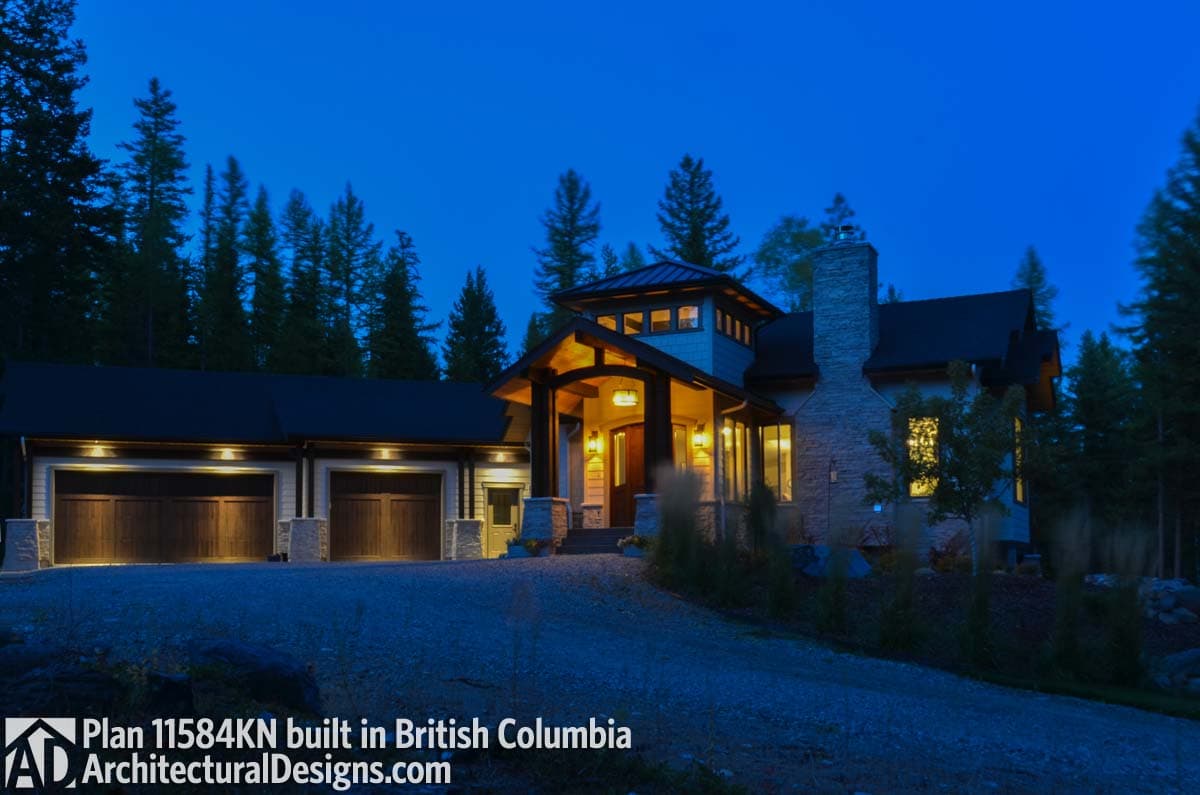 Plan 11584KN: Timbered Entry and Dramatic Light-Filled Tower - Image #5 - Craftsman, Mountain, Northwest, Rustic, Vacation