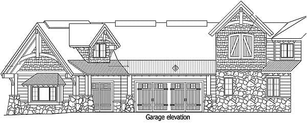 Plan 11597KN: Mountain Estate - Image #10 - Craftsman, Mountain, Northwest, Rustic, Vacation