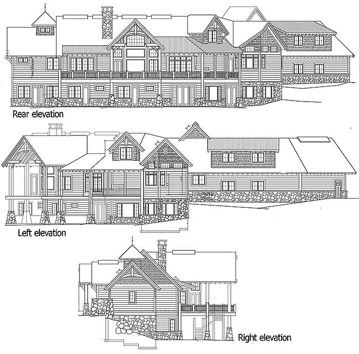 Plan 11597KN: Mountain Estate - Image #11 - Craftsman, Mountain, Northwest, Rustic, Vacation