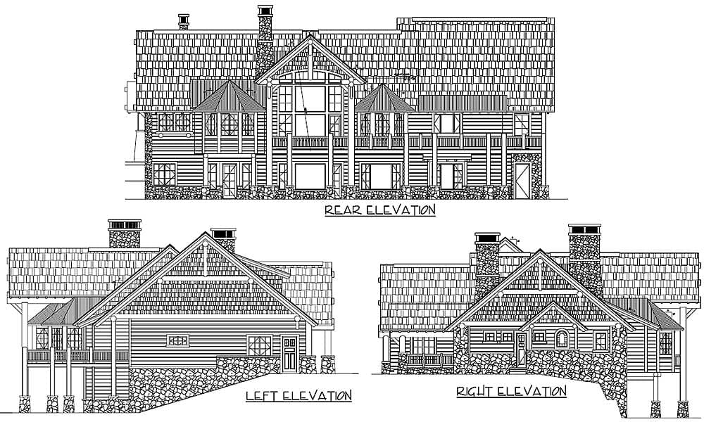 Plan 11599KN: Mountain Beauty - Image #9 - Craftsman, Mountain, Northwest, Rustic, Vacation