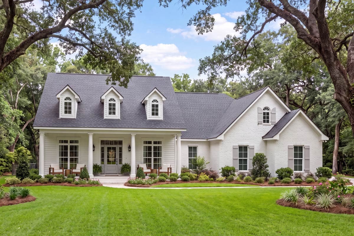 Plan 11704HZ: Charming 1500 sq ft 3 Bedroom Southern Style House Plan - Image #3 - Country, Farmhouse, Southern, Traditional