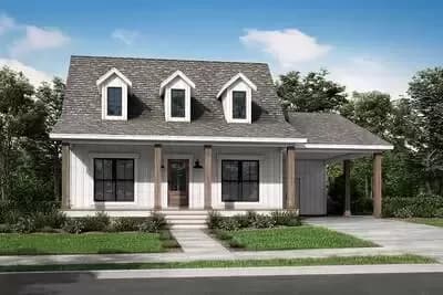 County Cottage with Carport
