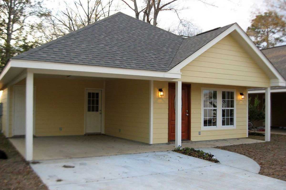 Plan 11738HZ: Charming Cottage House Plan with Carport - Image #4 - Bungalow, Cottage, Country