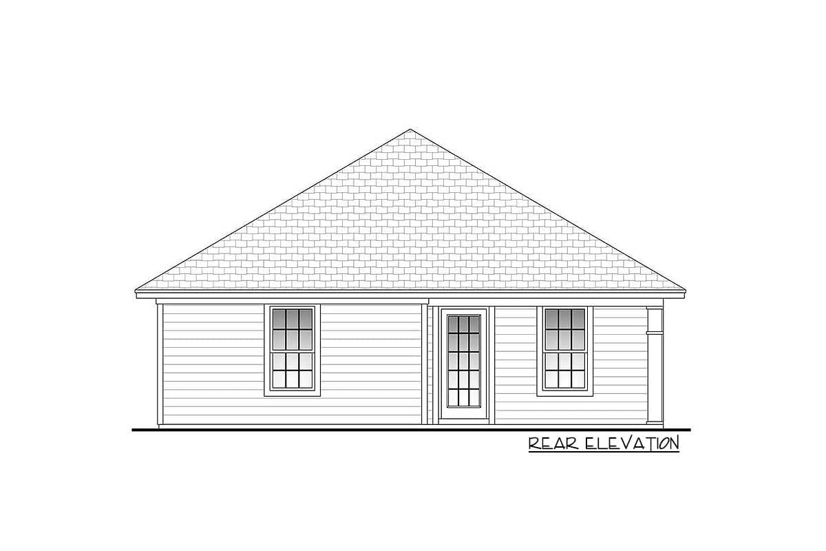 Plan 11738HZ: Charming Cottage House Plan with Carport - Image #10 - Bungalow, Cottage, Country