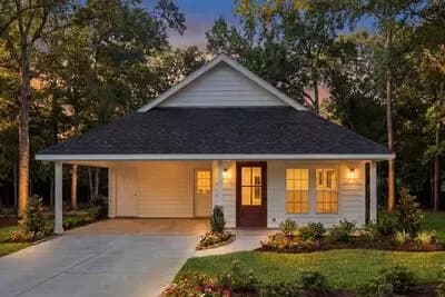 Charming Cottage House Plan with Carport